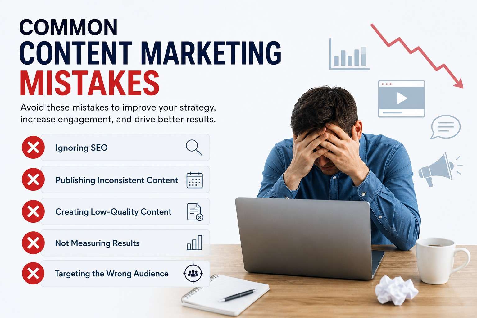 Common content marketing mistakes that reduce ROI for US businesses